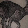 Dotwork Rabbit tattoo by Amanita Tattoo