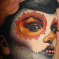 Arm Mexican Skull tattoo by Love Life Tattoo