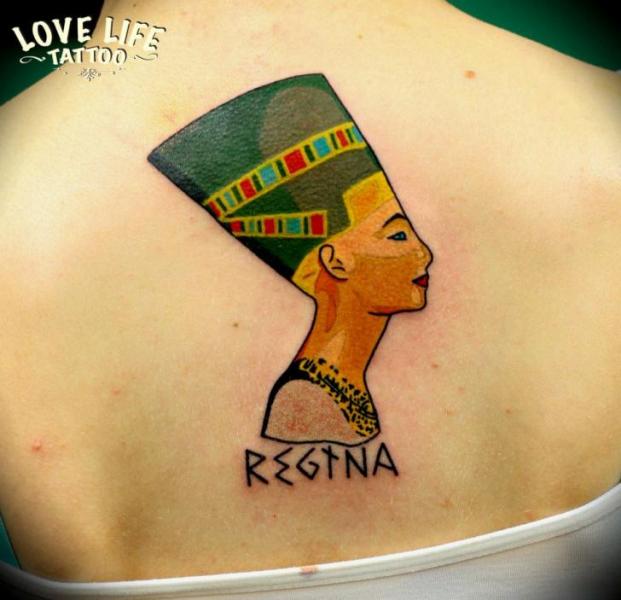 Back Egypt Tattoo by Love Life Tattoo