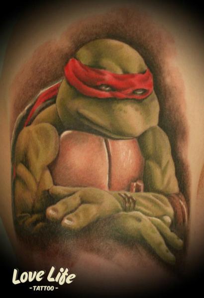 Fantasy Ninja Turtle Tattoo by Love Life Tattoo