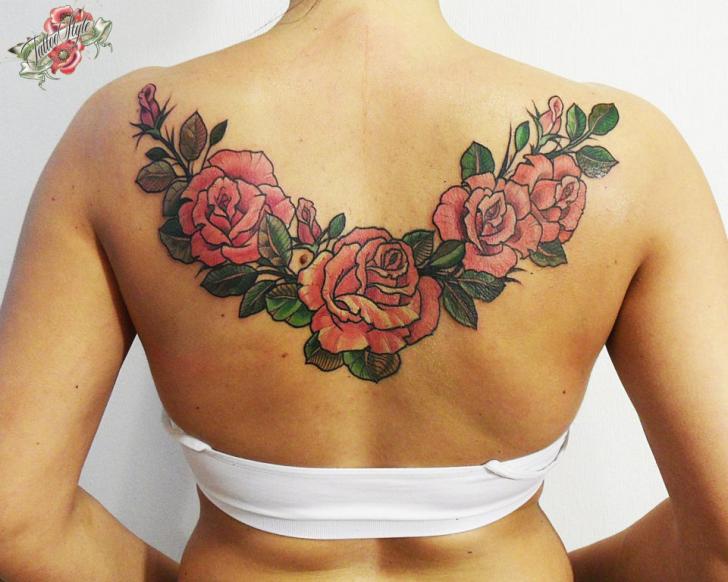 Tatuaggio Fiore Schiena Rose di Style Tattoo