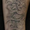 tatuaggio Braccio Scritte 3d di West End Studio