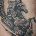 Fantasy Side Unicorn tattoo by West End Studio