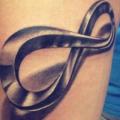 Arm 3d Infinity tattoo von Baraka Tattoo