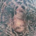 tatuaje Hombro Realista Tigre por Body Corner