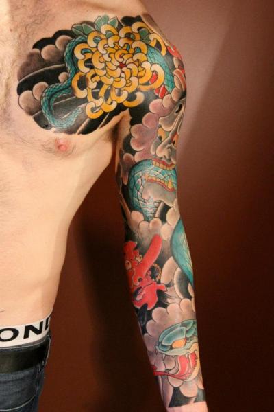 Tatouage Japonais Sleeve par Third Eye Tattoo