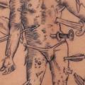 tatuaggio Pugnale Dotwork Uomo di Saved Tattoo