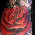 Old School Blumen Hand tattoo von Saved Tattoo