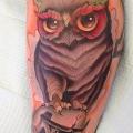 Arm Owl tattoo by S13 Tattoo