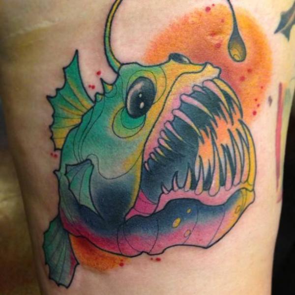 Tatuaje Fantasy Pescado por S13 Tattoo