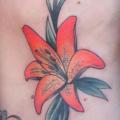 Realistic Flower Side tattoo by S13 Tattoo
