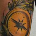 Arm Realistic Compass tattoo by Rock n Roll Tattoo