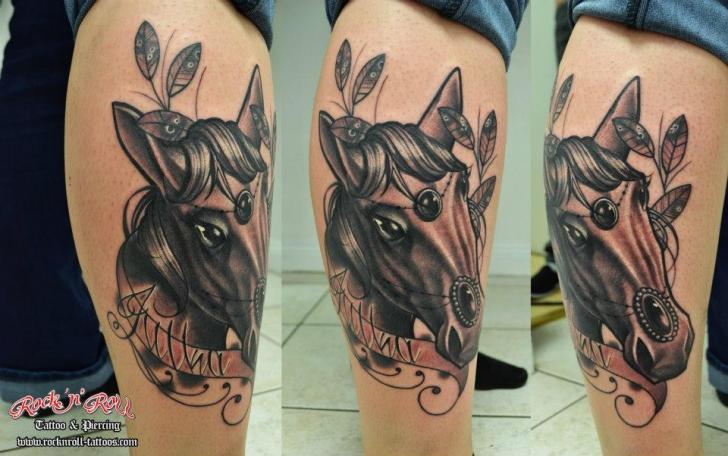 Calf Horse Tattoo by Rock n Roll Tattoo