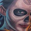 Mexican Skull tattoo by Tattoos by Mini