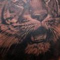 Shoulder Realistic Tiger tattoo by Tattoos by Mini