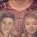 Portrait Realistic Chest Children tattoo by Steve Soto