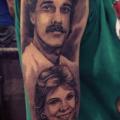 Schulter Arm Porträt Realistische tattoo von Steve Soto