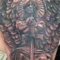 Shoulder Fantasy Angel tattoo by Steve Soto