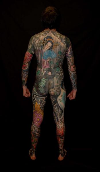 Tatuaje Brazo Pierna Japoneses Espalda Culo Cuerpo por Colin Jones