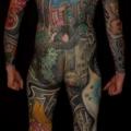 Arm Bein Japanische Rücken Po Körper tattoo von Colin Jones
