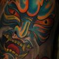 Shoulder Japanese Demon tattoo by Colin Jones