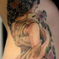 tatuaje Lado Japoneses Mujer por Colin Jones