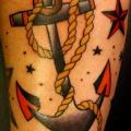 Arm Old School Anchor tattoo by Ramas Tattoo
