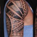 Shoulder Tribal tattoo by C-Jay Tattoo