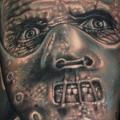 tatuaje Brazo Retrato Hannibal por Tattoo by Roman