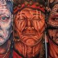 tatuaggio Braccio Ritratti Realistici Indiani di Tattoo by Roman