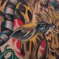 Shoulder Chest Giraffe tattoo by Tattoo by Roman