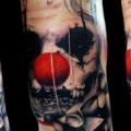 Clown Trash Polka tattoo by Tattoo Rascal