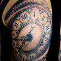 Shoulder Realistic Clock tattoo by Tattoo Rascal