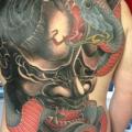 tatuaje Serpiente Japoneses Espalda Demonio por Henrik Tattoo