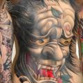 tatuaje Japoneses Espalda Demonio por Henrik Tattoo