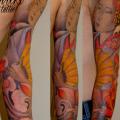 Japanese Geisha Sleeve tattoo by Henrik Tattoo