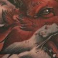 Realistische Fuchs tattoo von Mitch Allenden