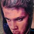 Portrait Realistic Calf tattoo by Ron Russo
