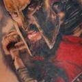 Realistic Side Warrior tattoo by Ron Russo