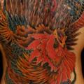 Snake Old School Back Phoenix tattoo by The Sailors Grave