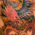 Snake Chest Old School Eagle Belly tattoo by The Sailors Grave