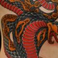 Snake Old School Side tattoo by The Sailors Grave