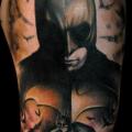 Shoulder Fantasy Batman tattoo by Benjamin Laukis