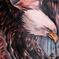 Shoulder Realistic Eagle tattoo by Benjamin Laukis