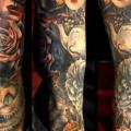 Fantasie Tim Burton Alice im Wunderland Sleeve tattoo von Benjamin Laukis