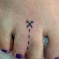 Finger Scissor tattoo by Dingo Tattoo