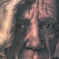 Arm Porträt Realistische Picasso tattoo von Bob Tyrrel