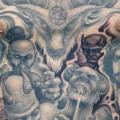 Fantasy Chest Belly tattoo by Bob Tyrrel