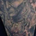 Shoulder Fantasy tattoo by Bob Tyrrel