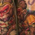 tatuaggio Braccio Fantasy Scimmia di Victor Chil